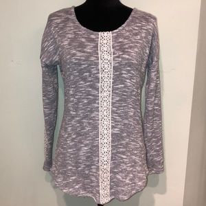Jessica Simpson Lace Detail Knit Top